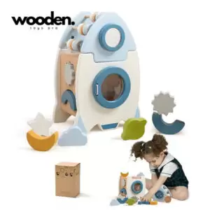 Wooden Rocket Toy